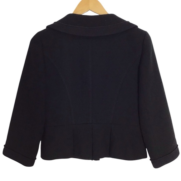 Ann Taylor Black Virgin Wool Blazer - Picture 6 of 10